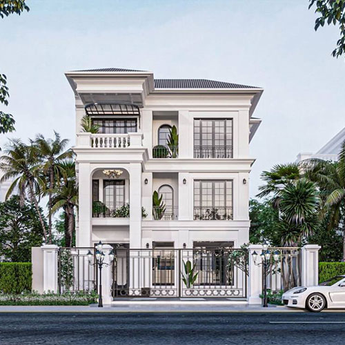 Bàn giao biệt thự quận 7 - Tân Cổ Điển